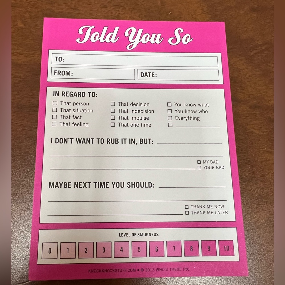 KNOCK KNOCK 3 for $10